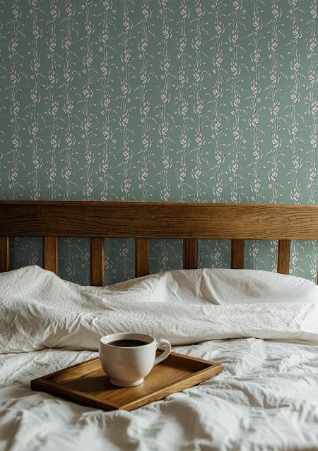 Coloring Delphine Coastal Floral Green - 1037001-02 - 04996-01 paint 